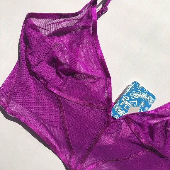 Free People Tops - FREE PEOPLE PURPLE MESH BRALETTE TOP!